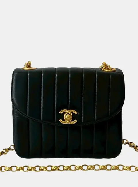 Chanel Mademoiselle Black Lambskin Shoulder Bag