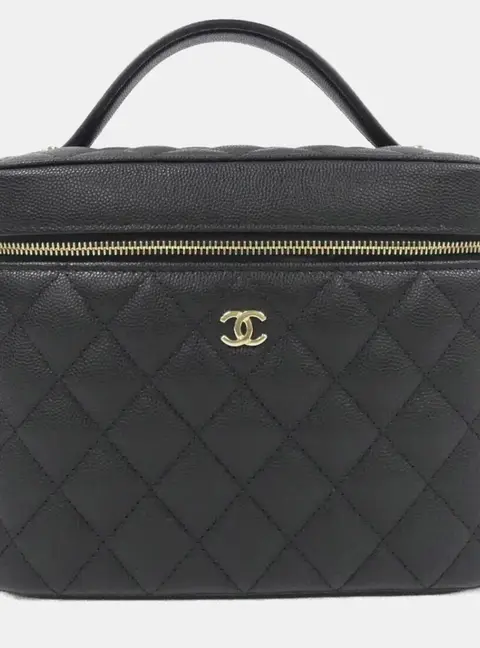 Chanel Black Calf Leather Timeless Shoulder Bag
