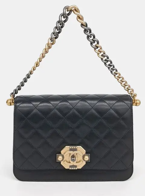 Chanel Flap Bag Small Black Quilted Leather Shoulder Bag