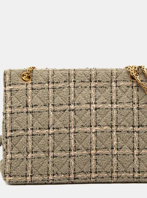 Chanel Il Quadrato Box Medium Multicolor Tweed Lambskin Leather Crossbody Bag