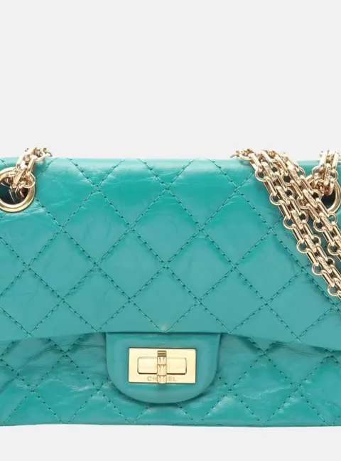 Chanel 2.55 Reissue Mini Green Aged Calfskin Leather Shoulder Bag