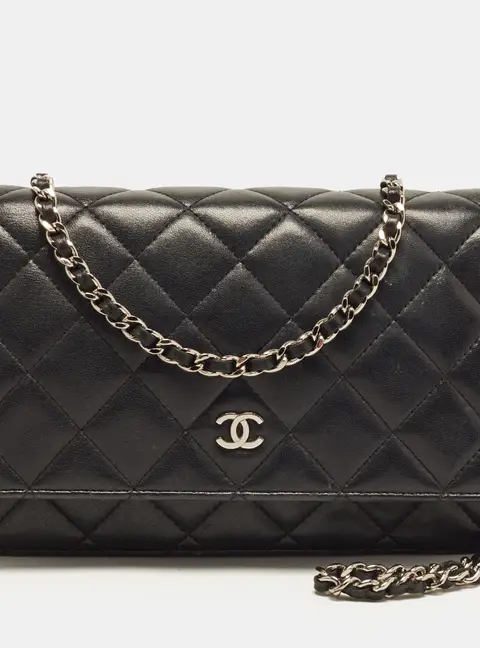 Chanel WOC Classic Black Quilted Leather Bag