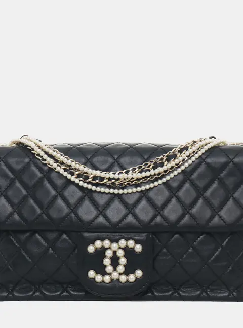 Chanel Westminster Flap Small Black Lambskin Leather Shoulder Bag