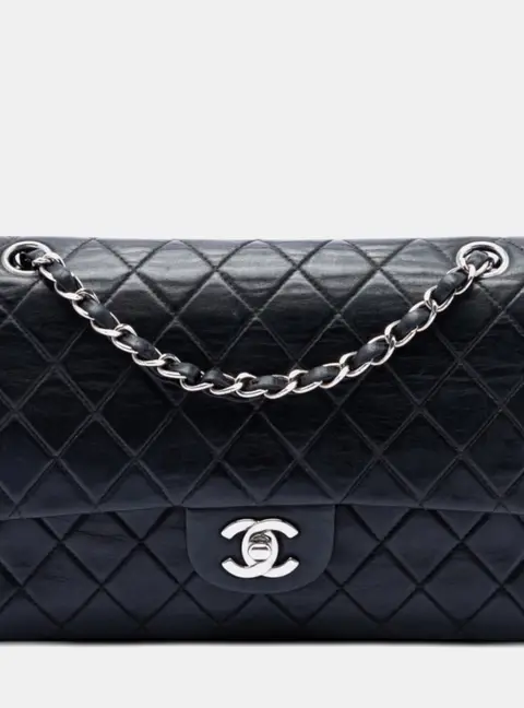 Chanel Classic Medium Black Lambskin Shoulder Bag