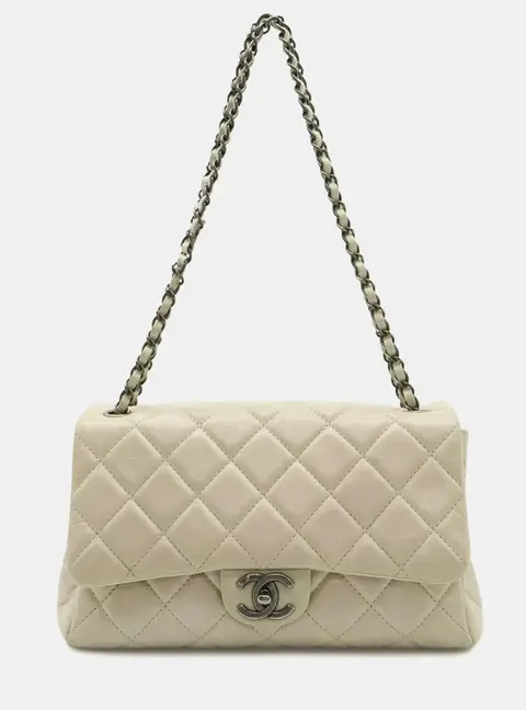 Chanel Matelasse Chain Aged Calfskin Leather Shoulder Bag