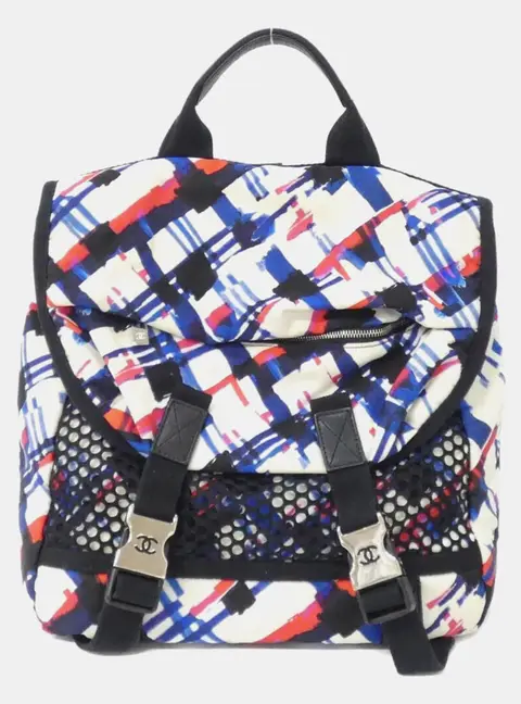 Chanel Airline Multi Nylon Mesh Backpack Bag