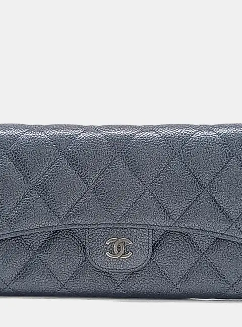 Chanel caviar long wallet