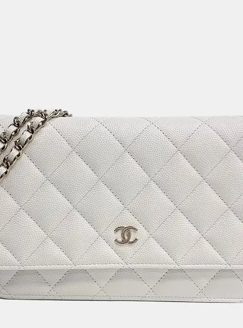 Chanel White Caviar WOC Mini Crossbody Bag AP0250