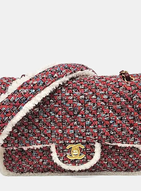 Chanel Flap Bag Multicolor Tweed Bag