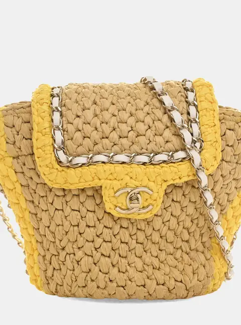 Chanel Venice Beach Basket Raffia Bag