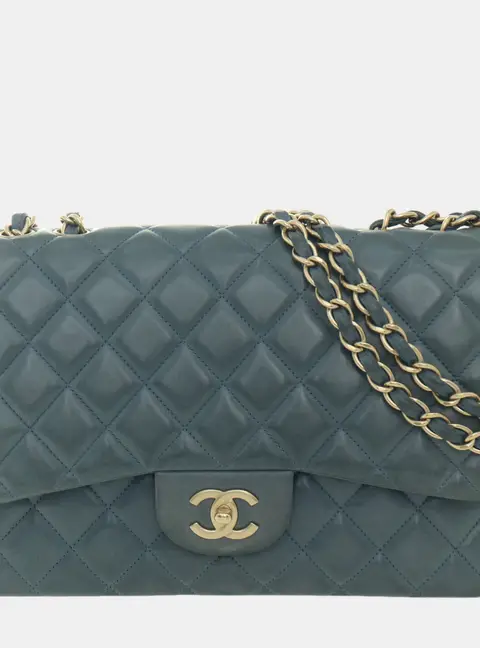 Chanel Quilted Lambskin Jumbo Single Flap Bag