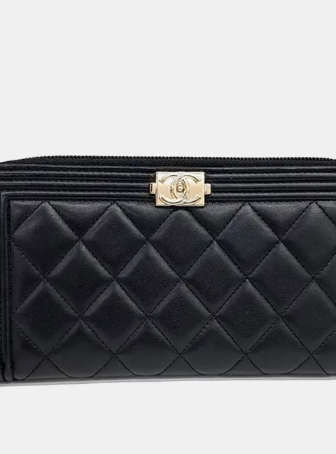Chanel Boy long wallet