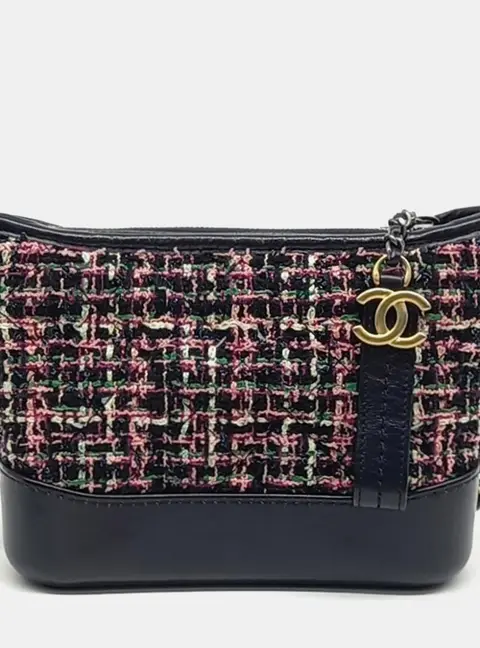 Chanel Multicolor Tweed Gabrielle Hobo Bag Small A91810