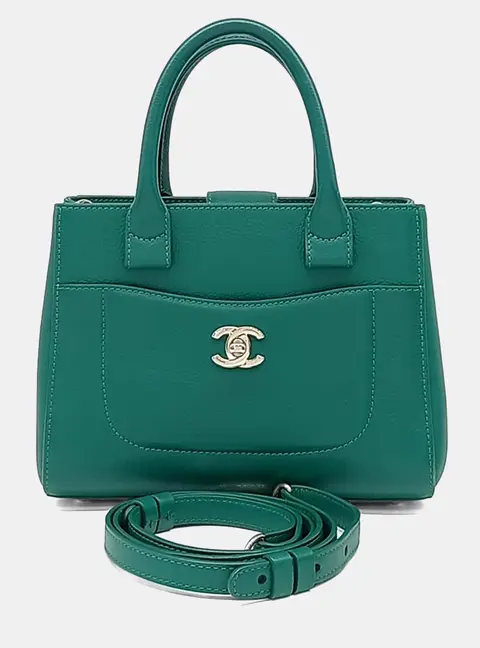 Chanel Green Leather Neo Bag Mini