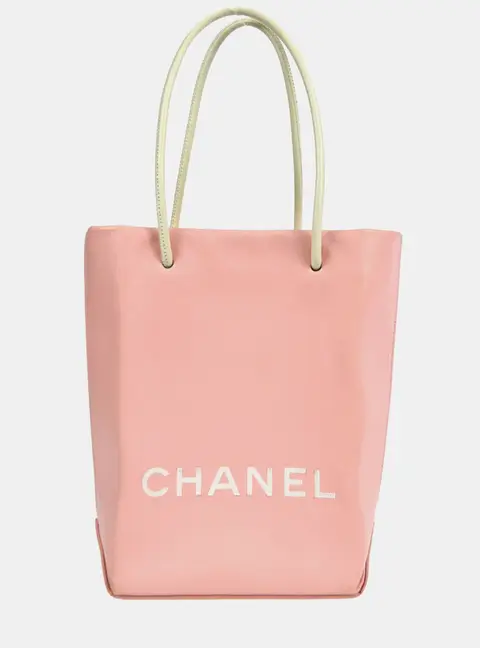Chanel Essential PM Pink Calfskin Leather Tote Bag
