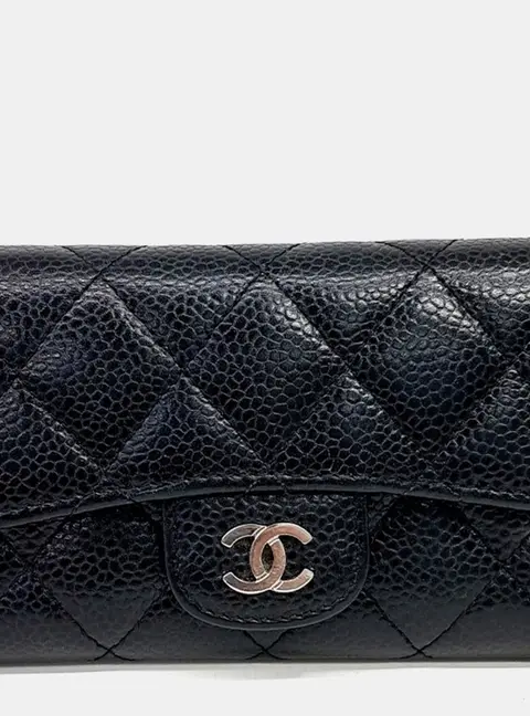 Chanel Black Leather Card wallet