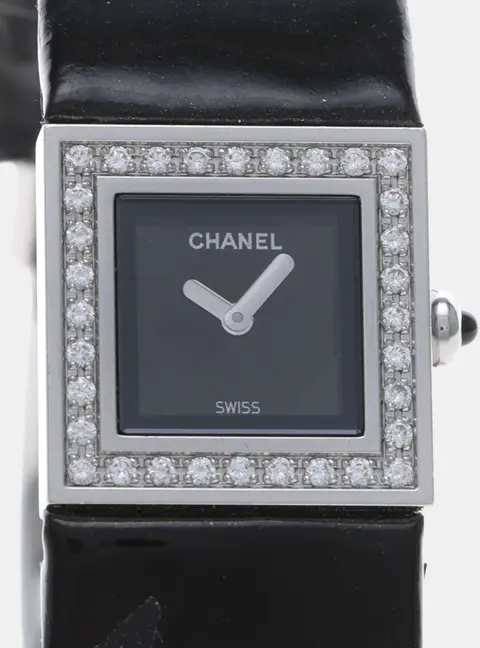 Chanel Matelasse Diamond Quartz Stainless Steel Women's Wristwatch 19 mm