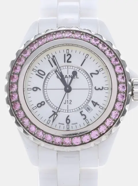 Chanel J12 Quartz Ceramic Stainless Steel Women's Wristwatch 34 mm