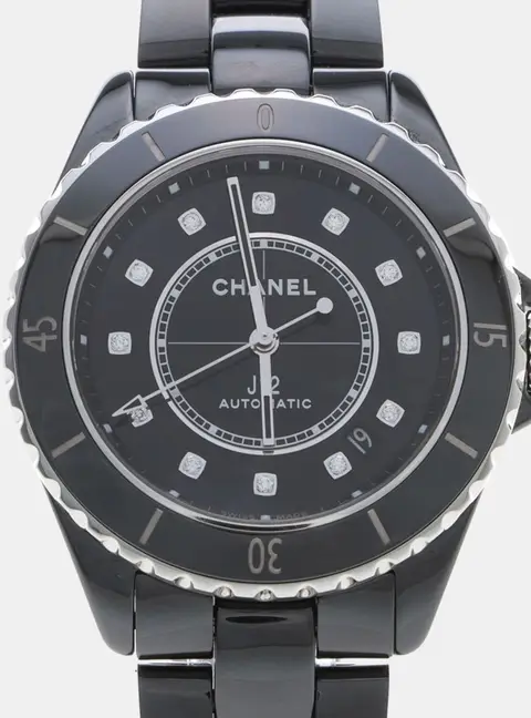 Chanel J12 H5702 Black Stainless Steel, Diamond, Ceramic Automatic Women Wristwatch 39mm