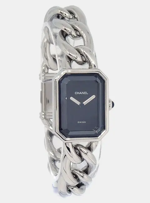 Chanel Premiere H3250 Black Stainless Steel Quartz Women's Wristwatch 20mm