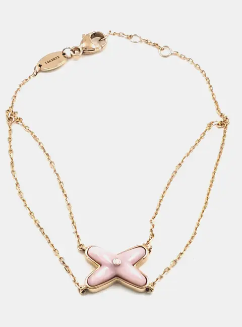 Chaumet 18k Rose Gold Diamond Liens Bracelet