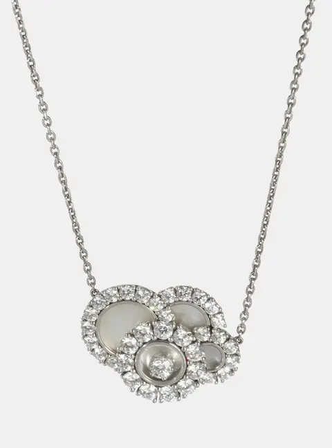 Chopard 18K White Gold and Diamond Happy Dreams Pendant Necklace