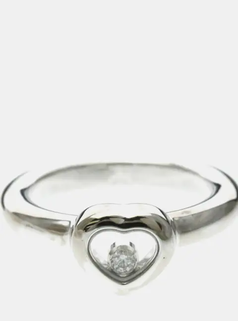 Chopard Happy Diamonds 18K White Gold and Diamond Ring EU 50.5