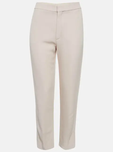 Chloe Pink Crepe Regular Trousers M