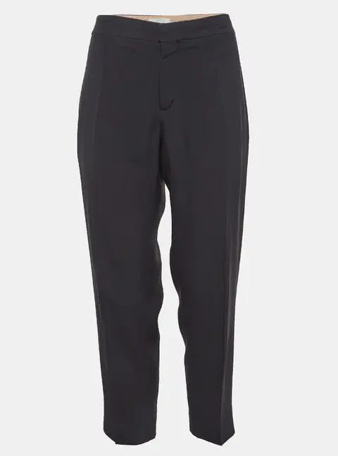 Chloe Black Gabardine Trousers L