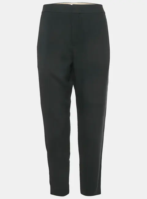Chloe Black Crepe Formal Trousers M