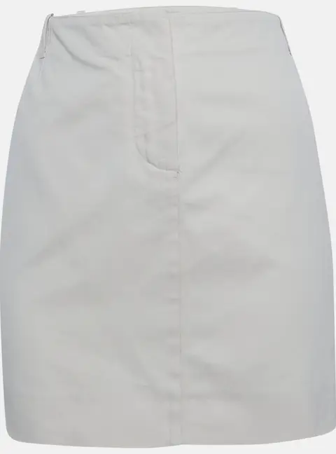 Chloe Cream Twill Mini Skirt M