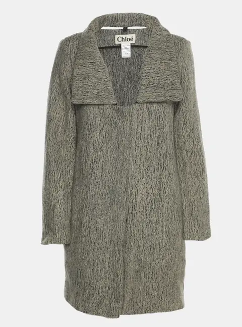 Chloe Grey Wool Coat M
