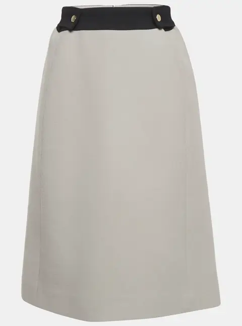 Chlo&eacute; Grey Wool Pencil Skirt S