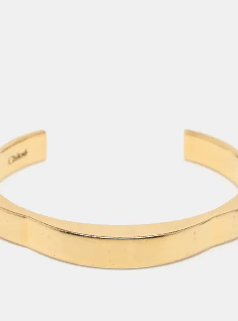Chloe Gold Tone Open Cuff Bracelet