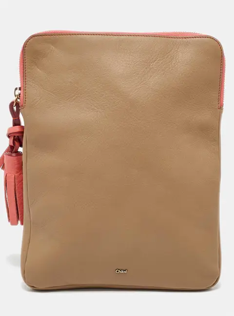 Chloe Beige Leather Eva iPad Cover