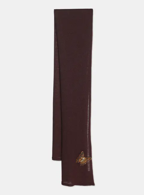 Chloe Burgundy Wool Blend Scarf