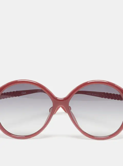 Chloe Brown/Grey Gradient CH0002SA Frame Round Sunglasses