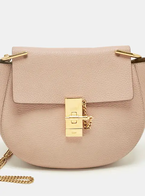 Chloe Drew Medium Pink Leather Shoulder Bags