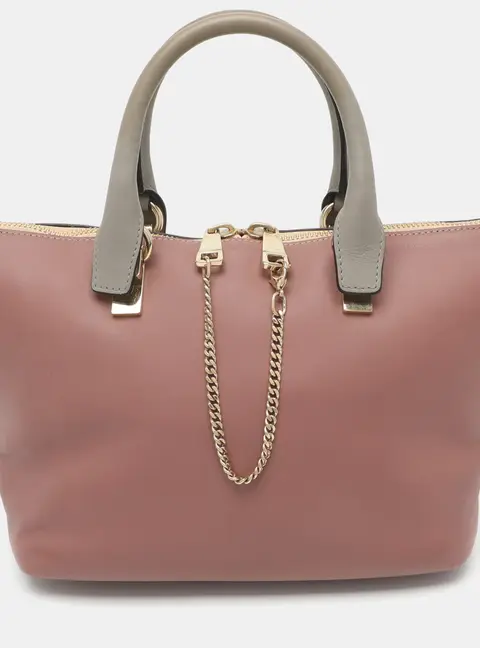 Chloe Baylee Small Old Rose/Grey Leather Tote