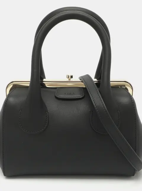 Chloe Joyce Black Leather Satchel