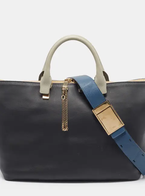 Chloe Baylee Large Tricolor Leather Tote