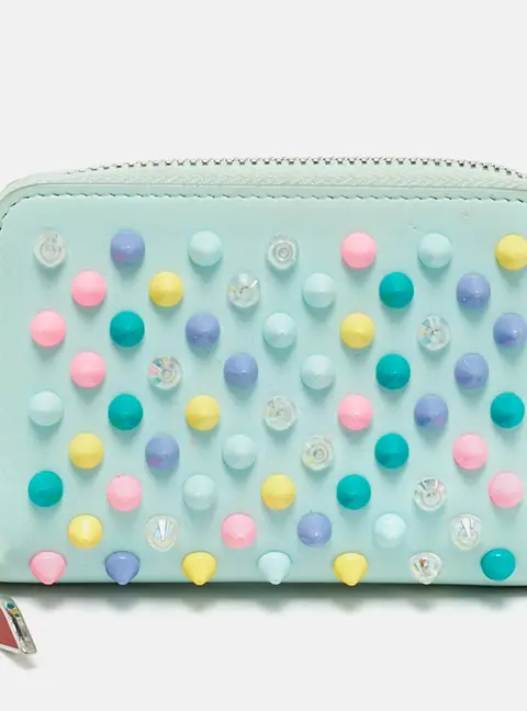 Christian Louboutin Panettone Multicolor Leather Coin Purse