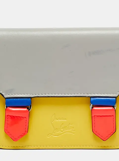 Christian Louboutin Flap Multicolor Leather Pouch Belt Bag