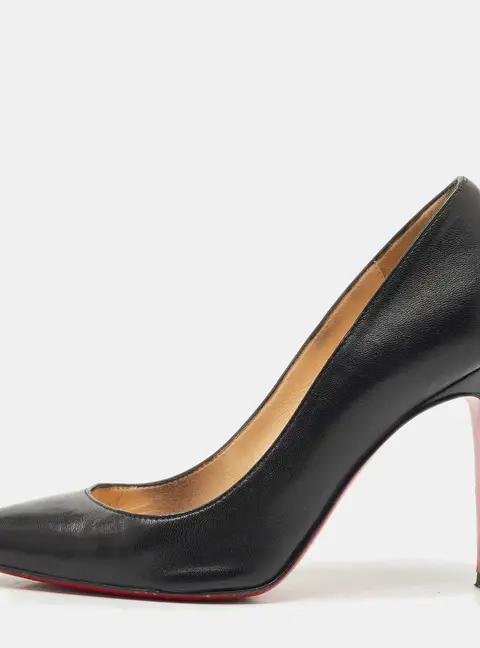 Christian Louboutin Black Leather Pigalle Pumps Size 34