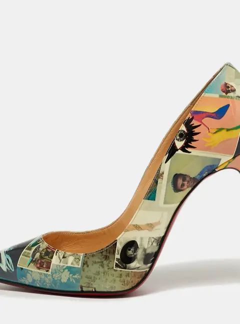Christian Louboutin Pigalle Follies Size 39 Multicolor Patent Leather Pumps