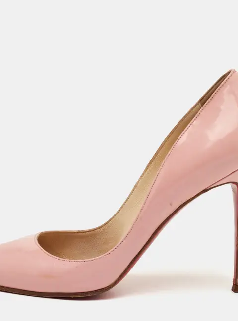 Christian Louboutin Fifi Size 38 Light Pink Leather Pumps