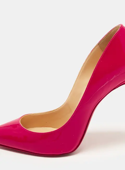 Christian Louboutin Pigalle Follies Size 39 Rose Pink Patent Leather Pumps