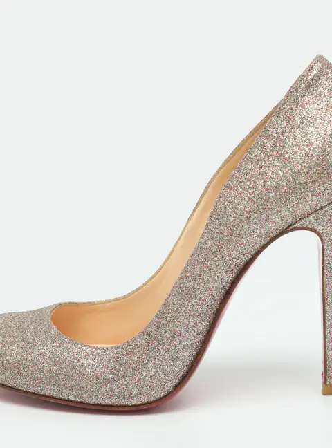 Christian Louboutin Fifi Size 37 Multicolor Glitter Pumps