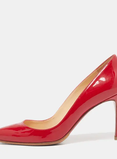 Christian Louboutin Kate Size 35.5 Red Patent Leather Pumps