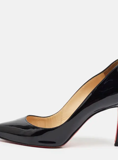 Christian Louboutin So Kate Size 35.5 Black Patent Leather Pumps